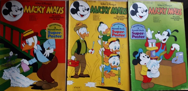 Micky Maus Nr19/20/21 von 1982-Hefte komplett mit Bstelteil