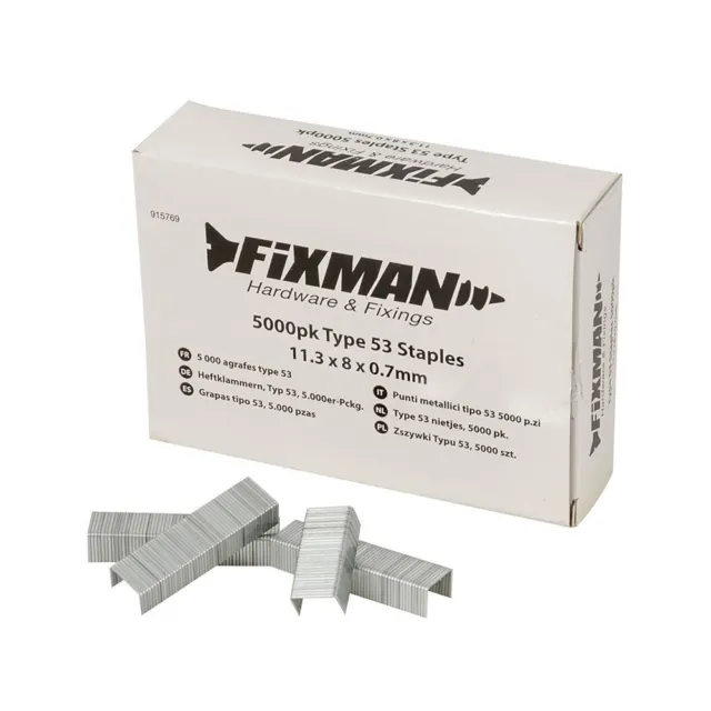 Fixman 11,25 x 8 x 0,75 mm tipo 53 supporti 5000pk 915769