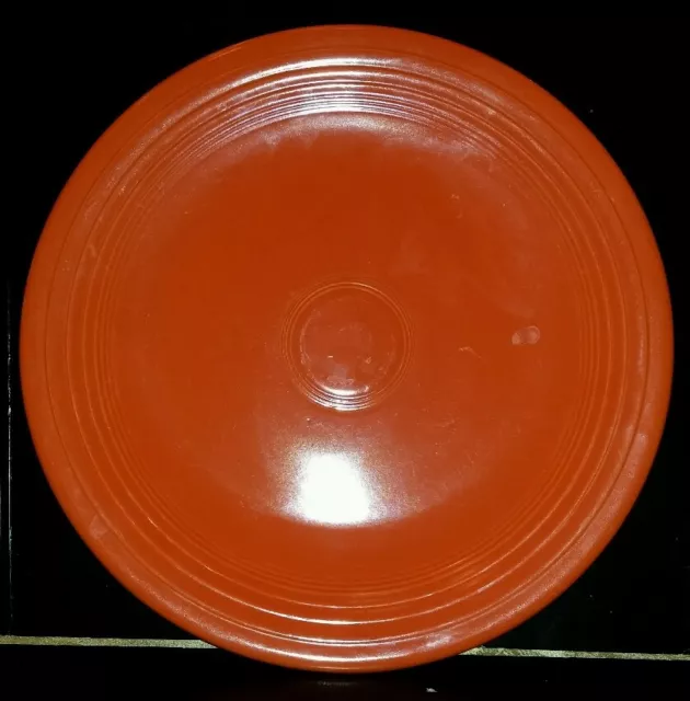 FIESTAWARE ORANGE RED 14" CHOP PLATE Round Platter HOMER LAUGHLIN HLC USA