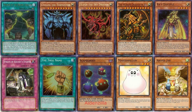 YUGIOH EGYPTIAN GOD Deck - Slifer, Obelisk, Ra, Ra's Disciple, True Name  $50.00 - PicClick