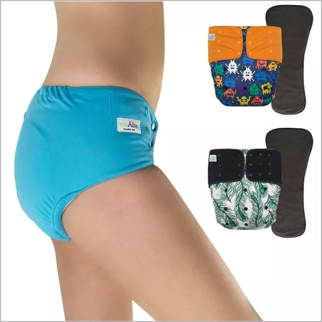 Pocket Cloth Diaper for Incontinence Special Needs Briefs with Insert for Adults