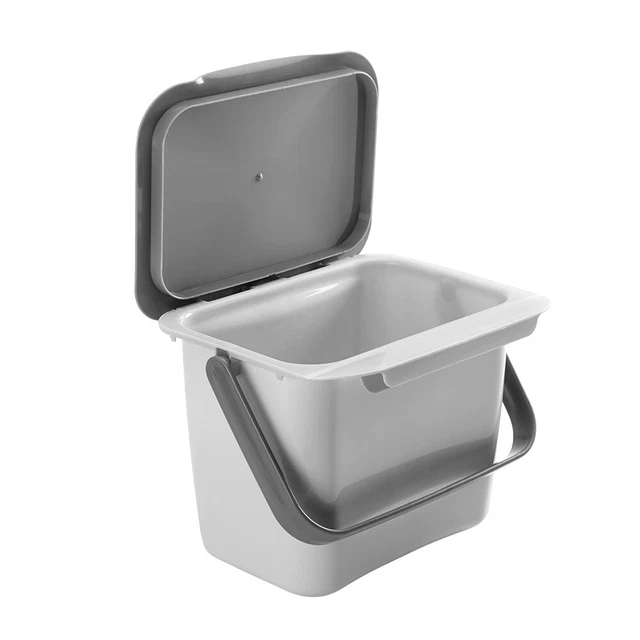 METALTEX 297528000 Bin-Tex Abfallsammler grau mit Deckel / Bio-Box