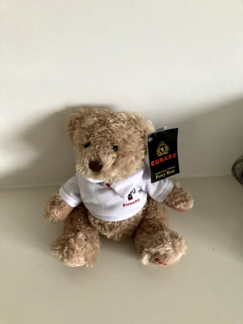 Cunard 180 Years Anniversary Percy  Teddy Bear  - - Brand New With Tags.