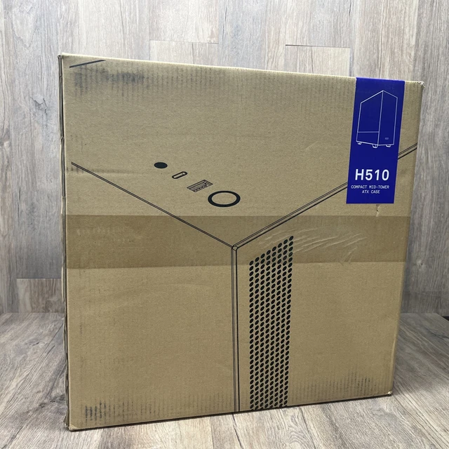 NZXT H510 COMPACT ATX MidTower PC Gaming Case White/Black 49.99