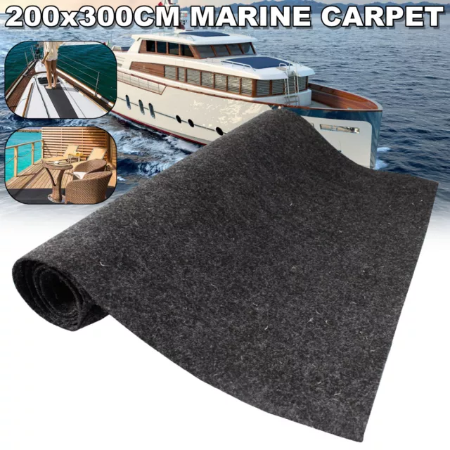 2M x 3M Anti Skidding Boat Carpet Felt Marine Floor Deck Cab Mat Underlay Yacht