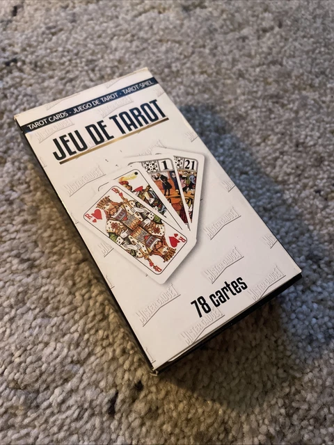 Ancien Jeu De Tarot Heron 78 Cartes Lavables - Série Toiline 1960