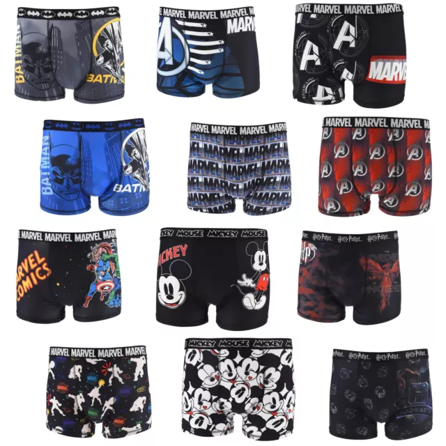 Mens Official Character Boxer Shorts Boxers Trunks Hipsters 2 Pack Size S M L XL