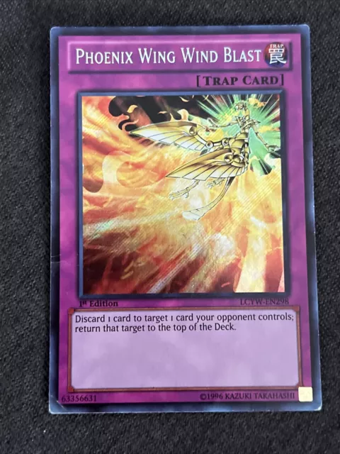 Yu-Gi-Oh! TCG Phoenix Wing Wind Blast Yugi's World LCYW-EN298 1st Secret Rare MP