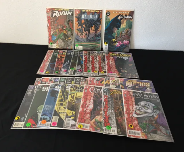Cataclysm Lot of 34 books DC Comics Batman, Robin, Nightwing, Catwoman, Azrael