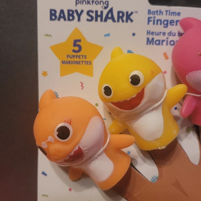 Nickelodeon Baby Shark Bath Finger Puppets Baby Shark vrogue.co