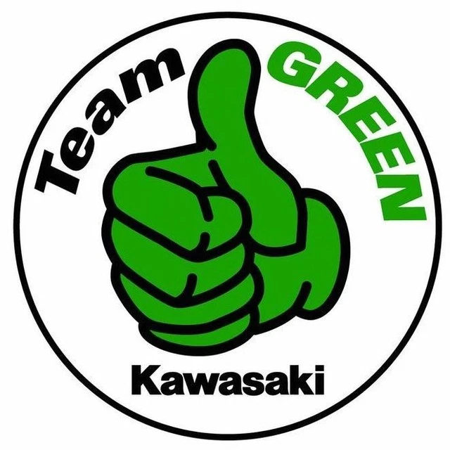 KAWASAKI TEAM GREEN Logo Vinyl Sticker Decal Cornhole Motorcycle Wall