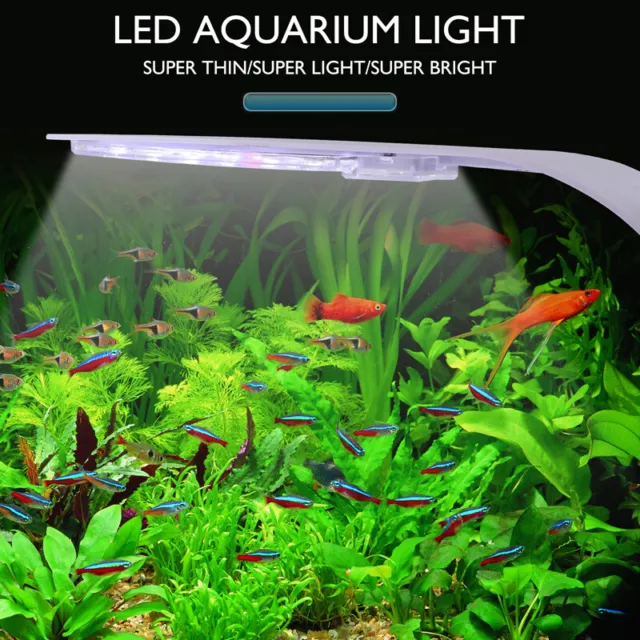 Waterproof Bright LED Aquarium Light Plants Grow Light Clip-on Lamp Fish Tank