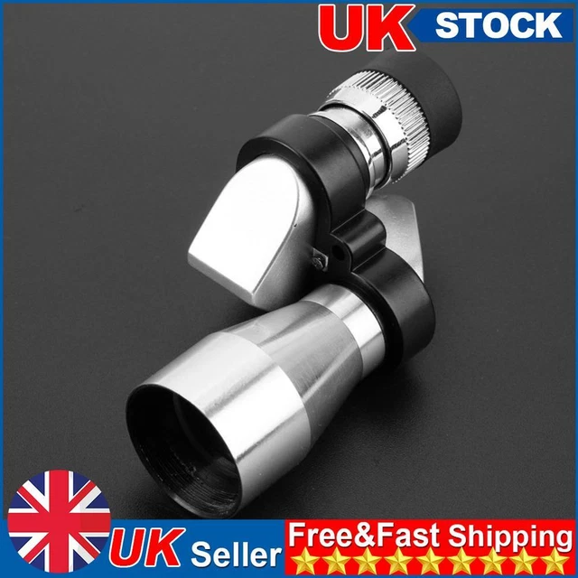 8x20 Mini Corner Binoculars HD Pocket Monocular Outdoor Telescope (Silver)