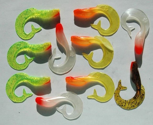 Lot De 52 Leurres Souples Delalande Jig Power – Pour Mer Et Eau Douce