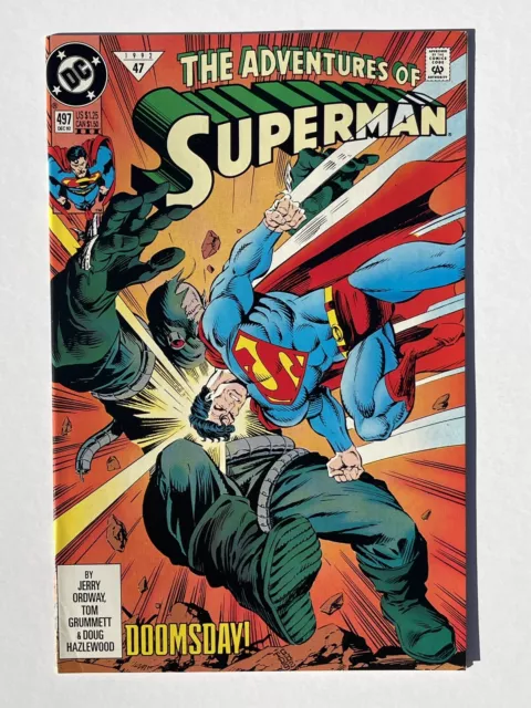 The Adventures of Superman #497 DC Comics 1992 VF/NM Doomsday!