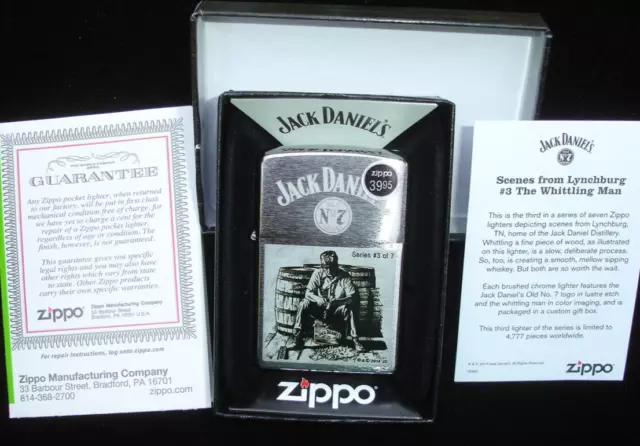 Zippo Lighter Jack Daniel's 7 Distillery JD Scene # 3 Lynchburg TN Whiskey 28755