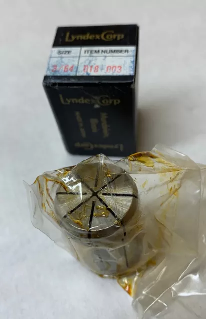 LYNDEX CORP 3/64" DA180 Collet - No. 018-003 - New in Box