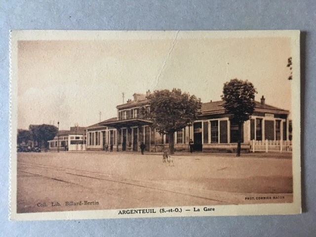 CPA ARGENTEUIL (95) LA GARE - Coll. Lib. Bertin Billiards