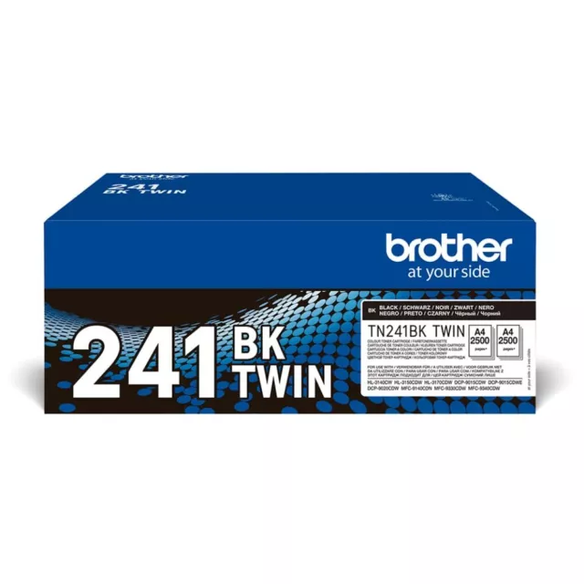 BROTHER TN-2420TWIN Toner Cartridge, Black, Twin Pack, High Yield