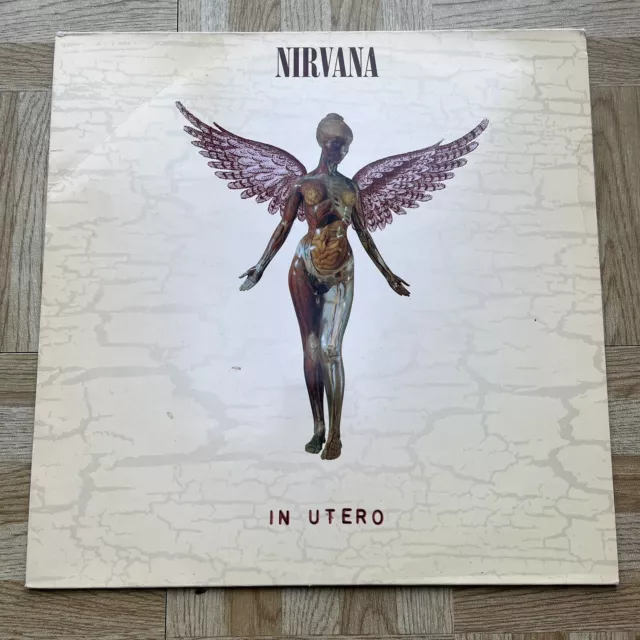 LP Nirvana – In Utero 1St Eu 1993 Geffen Records GEF24536 Sub Pop Vinyl Grunge