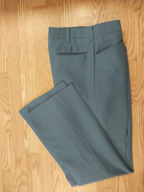 VINTAGE SEARS KINGS ROAD PERMA-PREST PANTS BLUE FLARE LEG MEN'S 31 X 33 Read!!