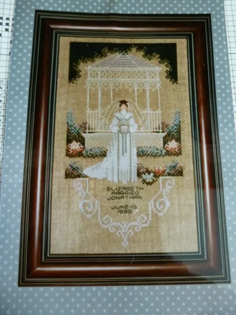 Told in a Garden Victorian Bride TG31 Wedding Sampler Cross Stitch Chart