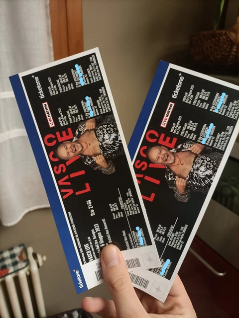 2 Biglietti Per Vasco Rossi - 6/6/2023 - Bologna