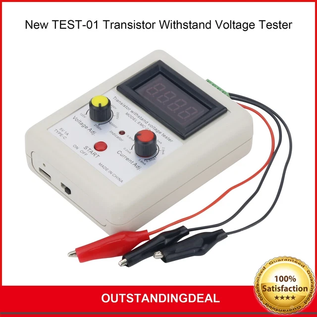 TEST01 TRANSISTOR WITHSTAND Voltage Tester IGBT Zener Diode Tester Red