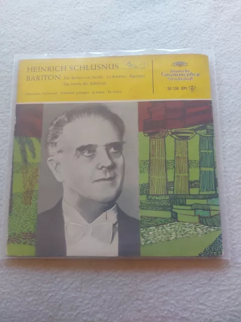 Heinrich Schlusnus, Koloman Von Pátaky Bariton, Hi 7" Vinyl Schallplatte