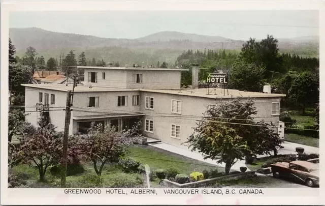 Alberni BC Greenwood Hotel Unused Gowen Sutton RPPC Postcard G72