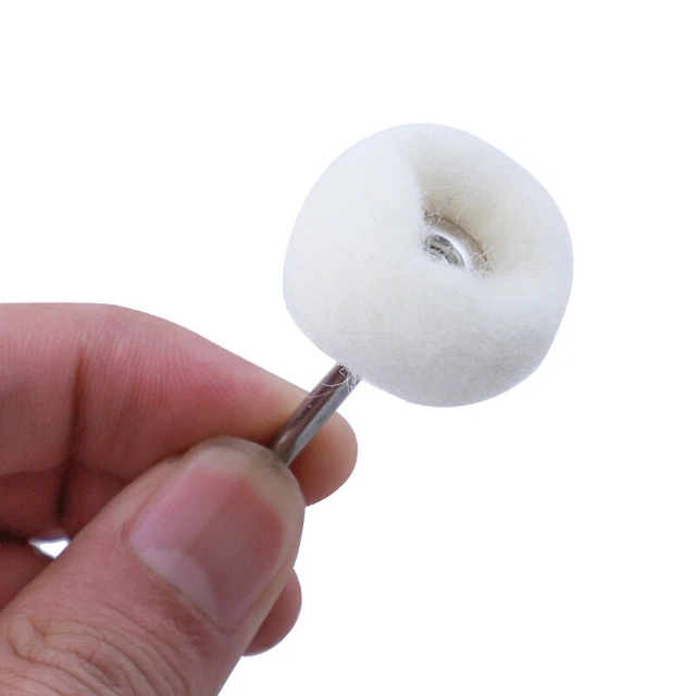 5 pz testa levigatrice rettifica feltro ruota ammortizzante 3 mm lucidatura Br-qi -UL