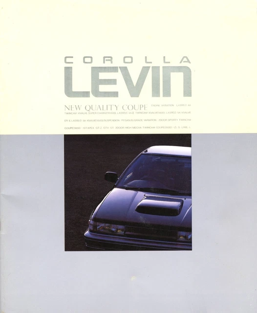 TOYOTA COROLLA LEVIN Original Catalog $54.90 - PicClick CA
