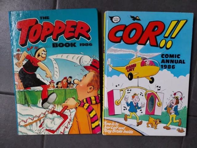 Cor Comic Annual 1986 And The Topper Book 1986