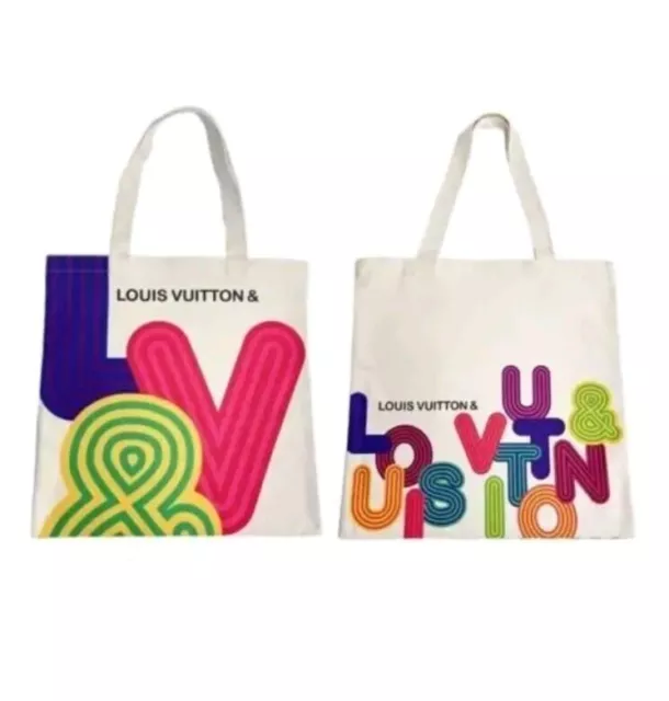 LV Canvas Eco Tote Bag Shenzhen Exhibition Limited Multi Color USA