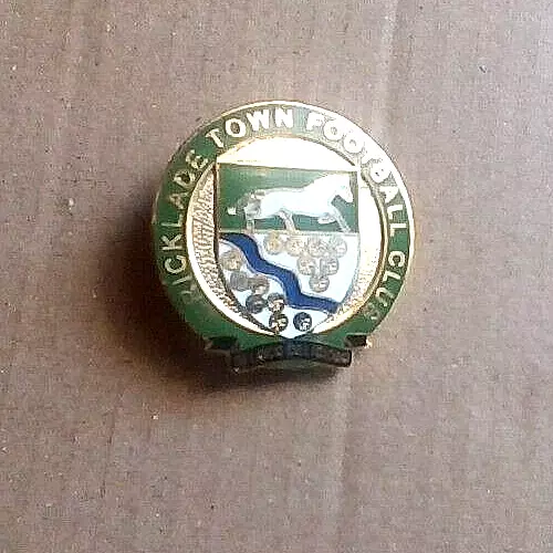 Non League Enamel Football Badge, CRICKLADE TOWN FC