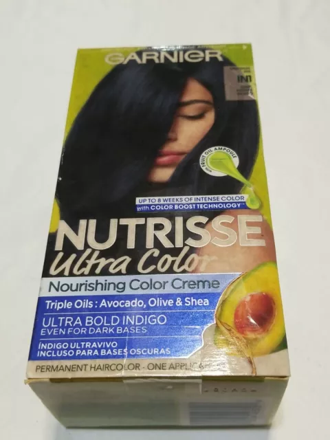 Garnier Nutrisse Ultra Nourishing Hair Color  #IN1 DARK INTENSE INDIGO