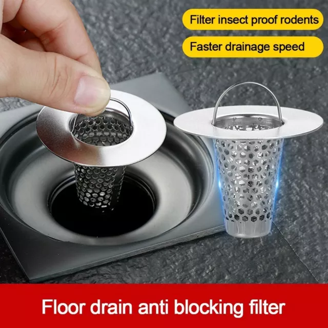 With Handle Sink Strainer Anti Clog Waste Catcher  Kitchen Bathroom Accessories