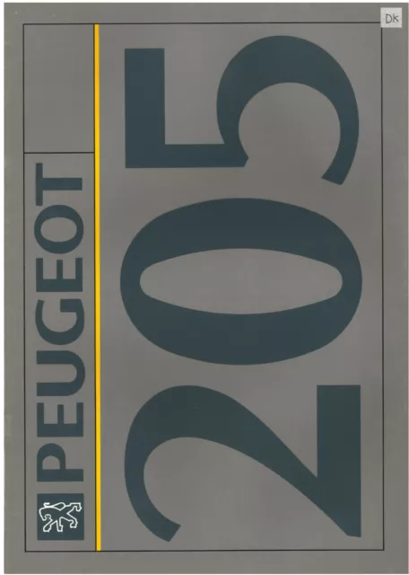 Catalogue prospekt brochure Peugeot 205 1992 DK - 32 pages