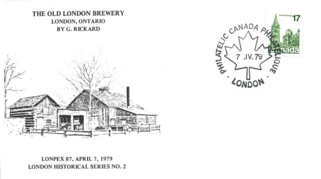 Canada Event Cachet Cover The Old London Brewery At London Ontario Lonpex 1979