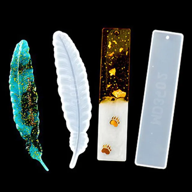 Feathers Bookmark Silicone Molds Feather Resin Mold Feather Shape