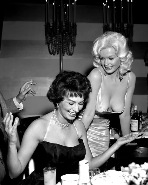 Iconic Sophia Loren & Jayne Mansfield 1957 8x10 PHOTO PRINT