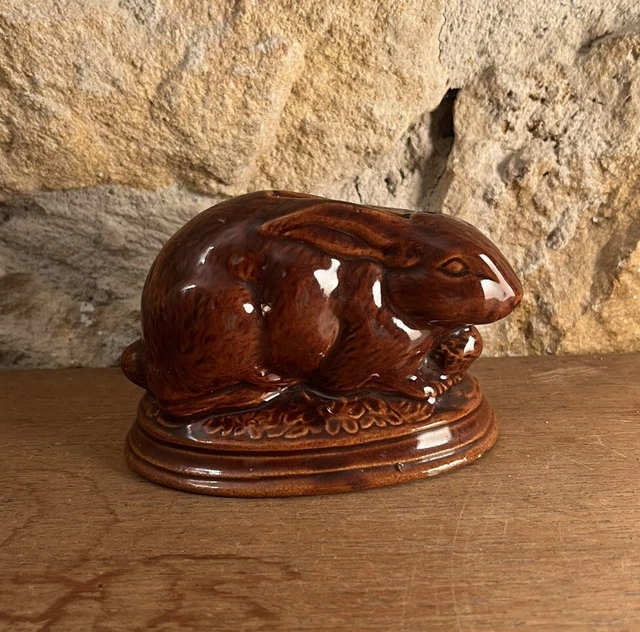Terrine Céramique Zoomorphe Lapin/lièvre – Secla Portugal, Design XXe (original)