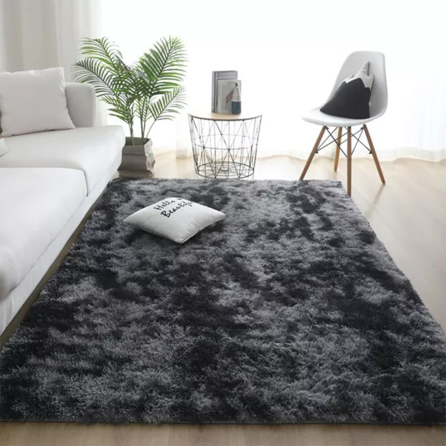 Fluffy Rugs Large Shaggy Rug Living Room Bedroom Anti-Slip Soft Carpet Floor Mat 3