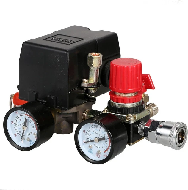Pressure Switch Manifold Regulator Gauges Air Compressor Pressure Switc