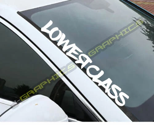 Lower Class 22" Decal Sticker Lowered JDM Stance Low Slammed Hellaflush