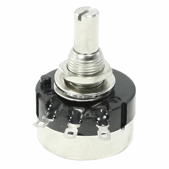 SINGLE TURN ROTARY Linear Taper Carbon Potentiometer 10K ohm RV24YN20S ...