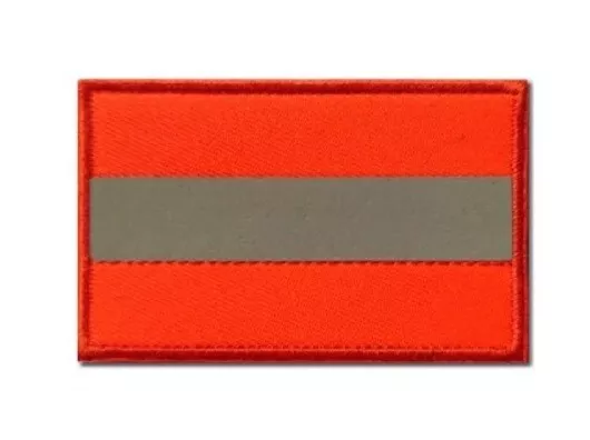 Patch orange fluo velcro