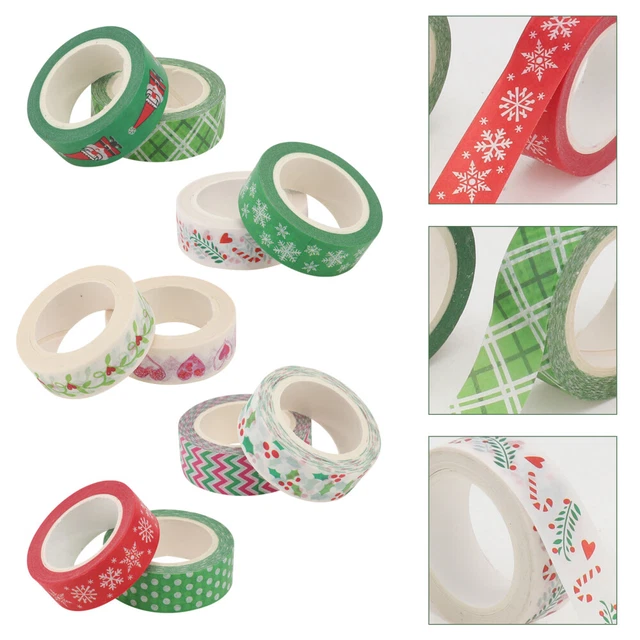 10 PCS Weihnachtsfeiertagsdekoration Bastelband Für Scrapbooking Klebeband Kind