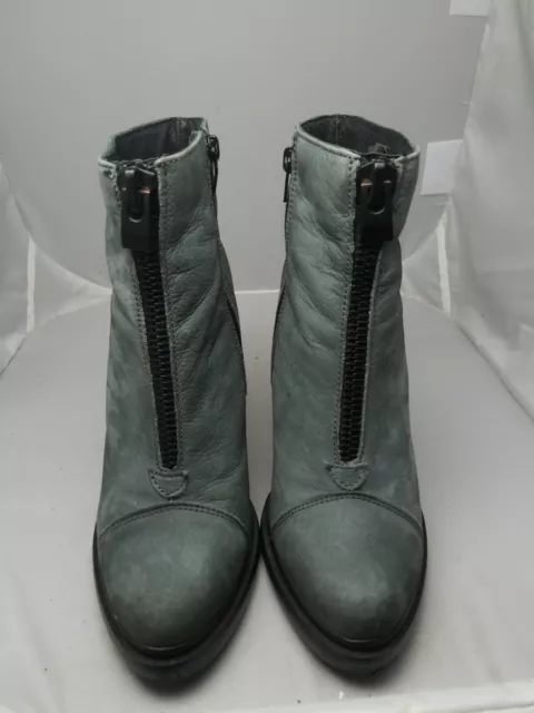 Gray Bronx Clock Out Leather Upper Womens Boots. Heels Size 41M made in portugal 2