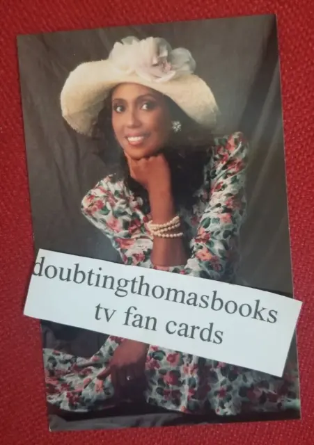 Tony Orlando and Dawn Telma Hopkins Family Matters Vint Photo TV Fan Card Tamkin